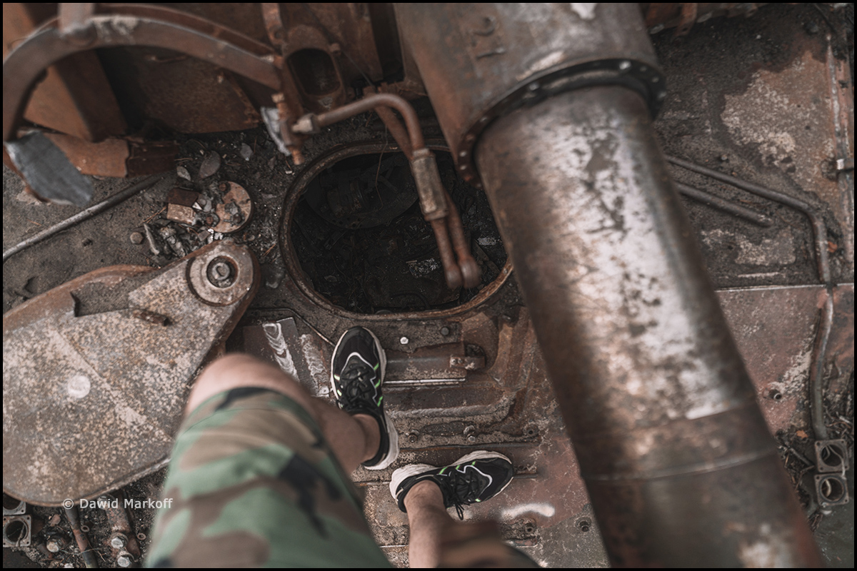 Wojna w Ukrainie zniszczone rosyjskie czołgi by Dawid Markoff