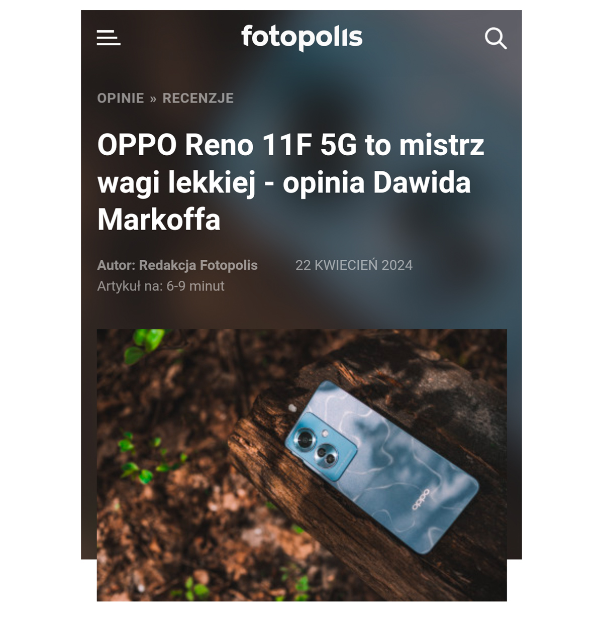 OPPO Reno 11F 5G by Dawid Markoff